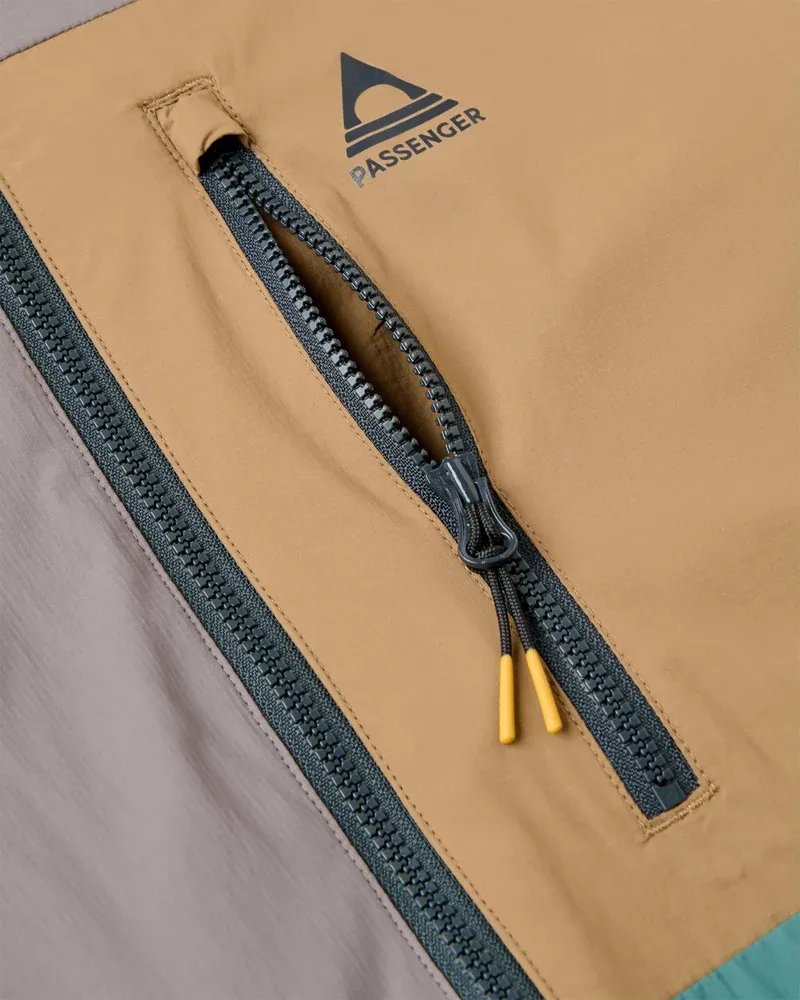 Passenger Men's Tahoe Lined Waterproof Packable Jacket - Deep Ocean/Slate Grey-4