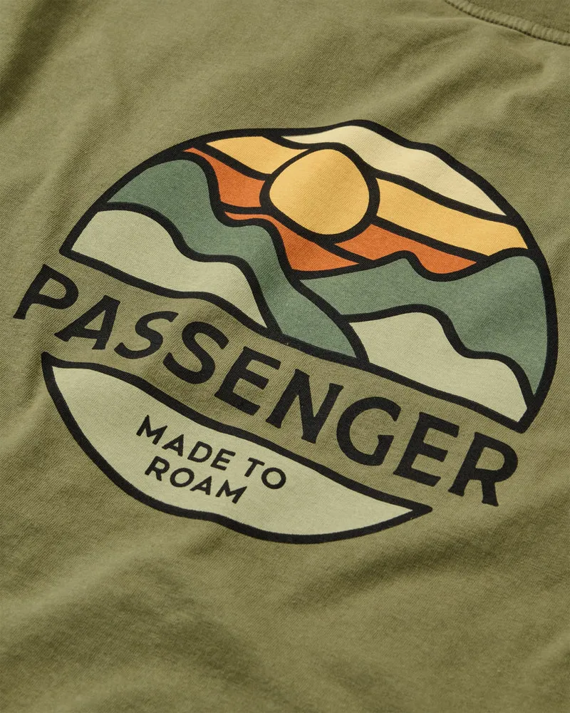Passenger Laidback Recycled Cotton Relaxed Fit T-Shirt Khaki-4