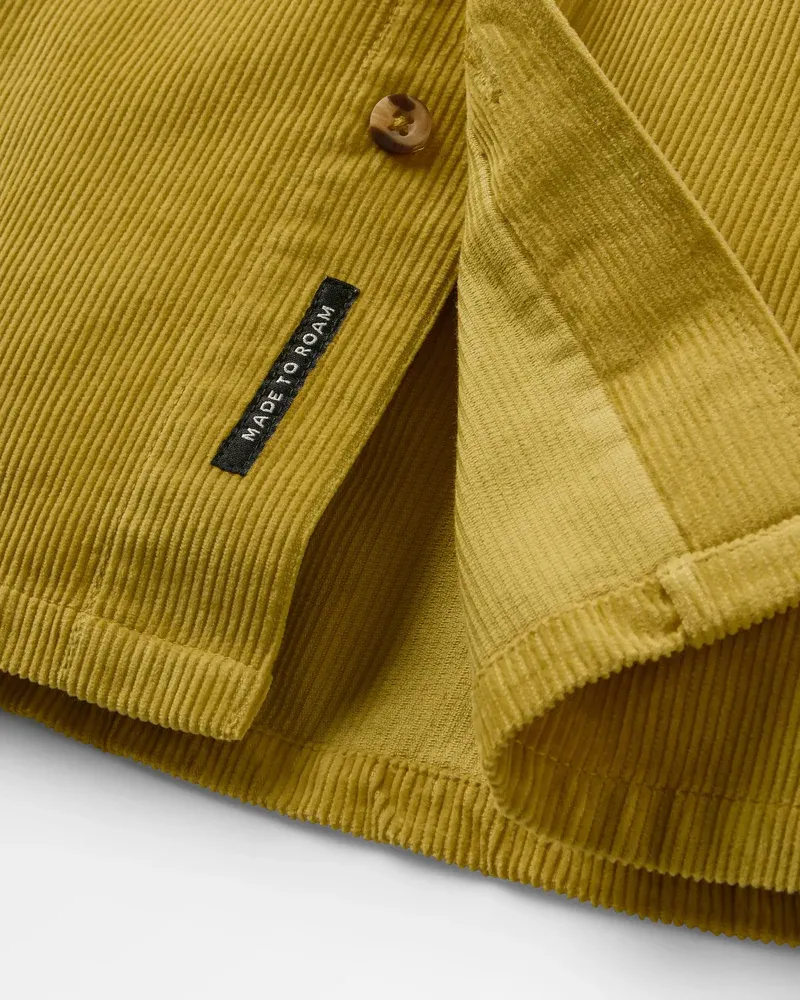 Passenger Mens Backcountry Cord Shirt Heritage Yellow-3