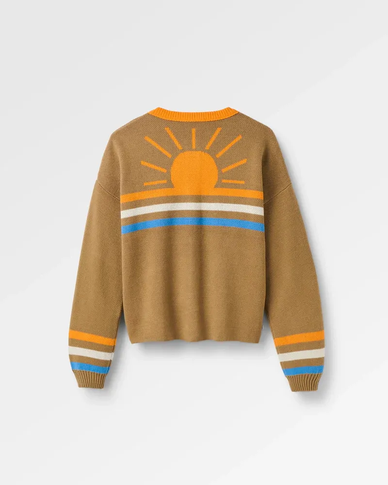 Passenger Dawner Knitted Cardigan - Caramel Brown Women's Warm Layering Essential-1