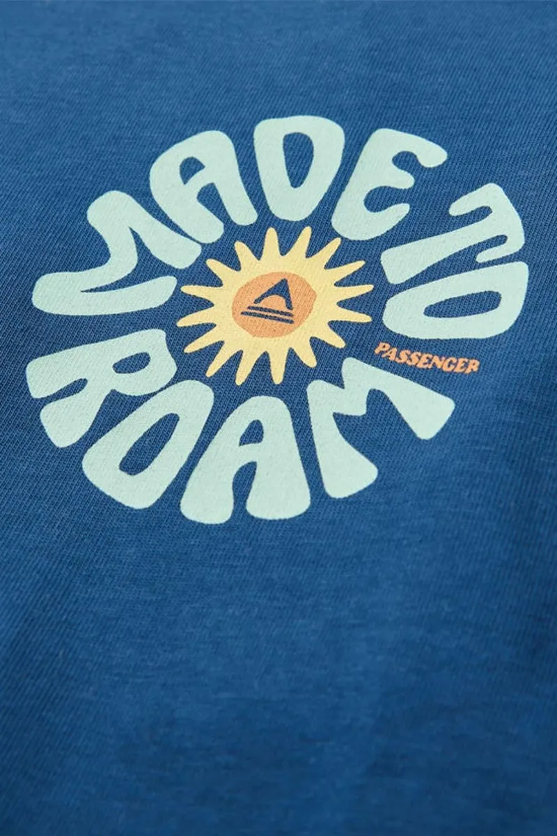 Passenger Easy Days Cotton Long Sleeve Women's T-Shirt - Dark Denim Casual Tee-2