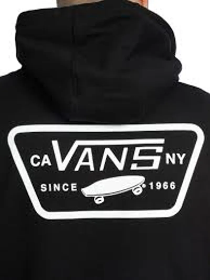 VANS Black Full Patch Hoodie Premium Skatewear Pullover
