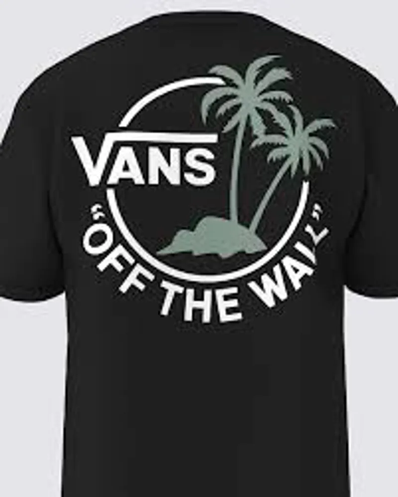 VANS Classic Mini Dual Palm II SS T-Shirt Black - Iconic Skate Tee