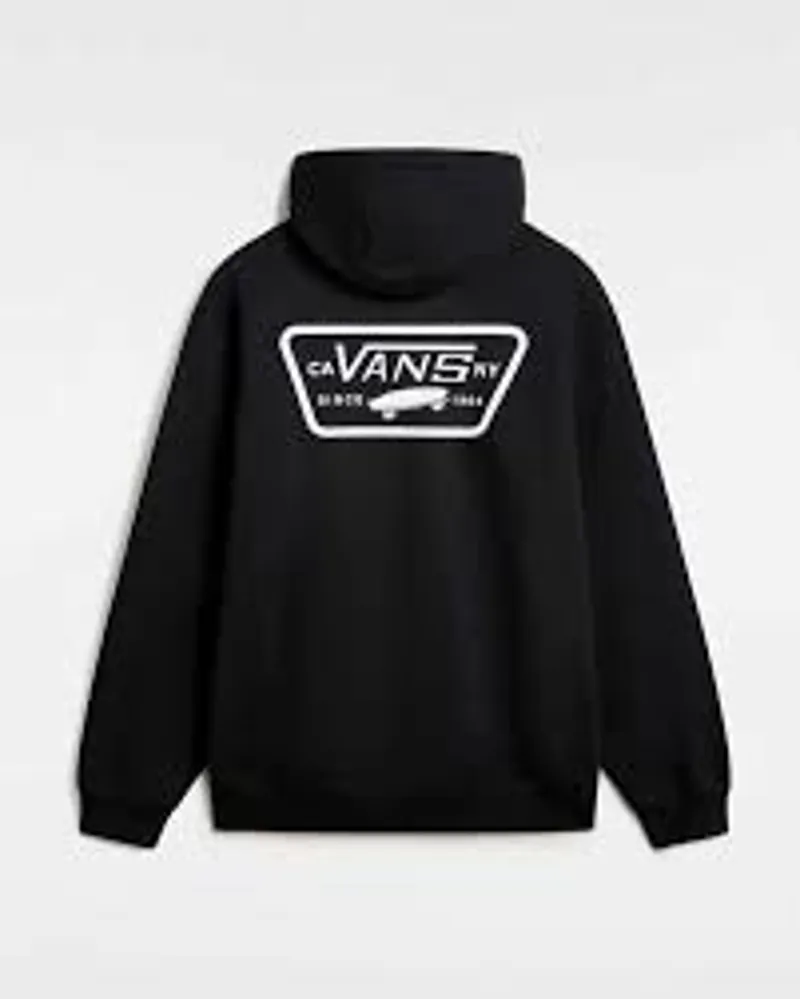 VANS Black Full Patch Hoodie Premium Skatewear Pullover-3