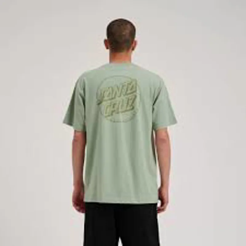 Santa Cruz Tonal Opus Dot Stripe T-Shirt - Moonrock Men XL Regular Fit Skate Tee-1