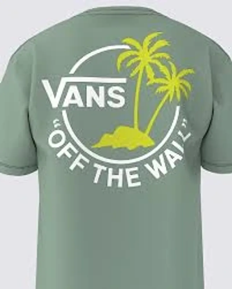 Vans Mini Dual Palm II SS T-Shirt Mint Classic Skate Graphic Tee