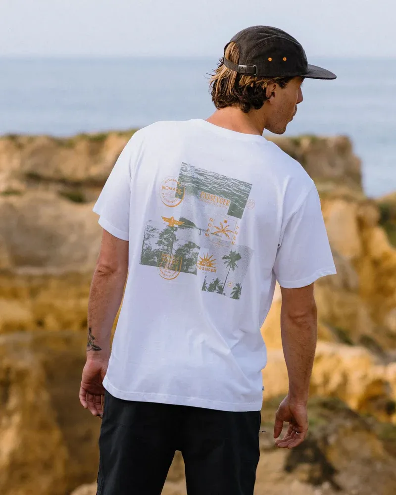 Passenger Men's Sonoma T-Shirt - White Casual Organic Cotton Tee