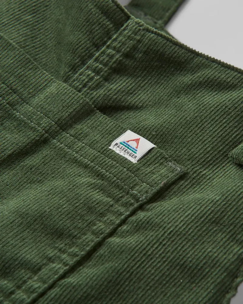 Passenger Women's Meadows Cord Dungarees - Fir Tree Organic Cotton Corduroy Overalls for Everyday Adventure-4