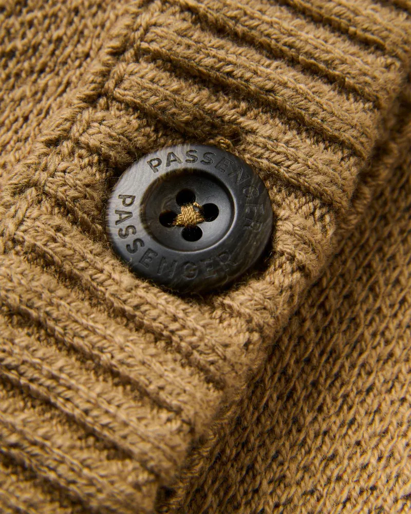 Passenger Dawner Knitted Cardigan - Caramel Brown Women's Warm Layering Essential-4