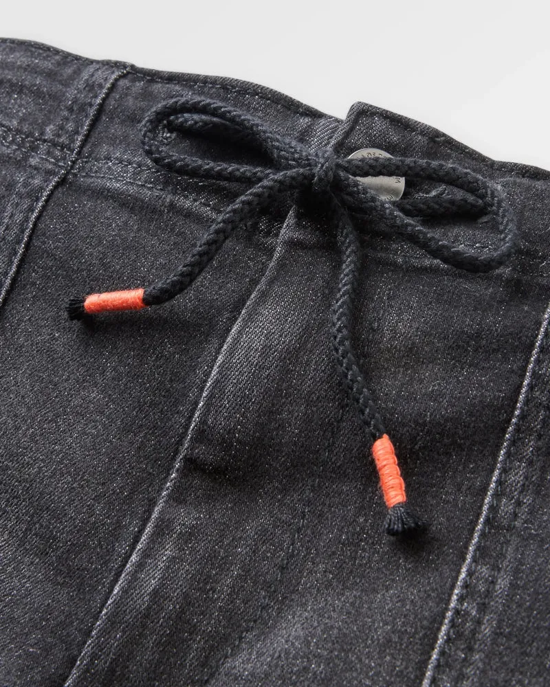 Passenger Women's Carriso Denim Short - Washed Black Denim Casual Summer Shorts-6