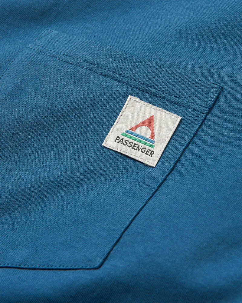 Passenger Heritage Relaxed Fit T-Shirt - Dark Denim-2