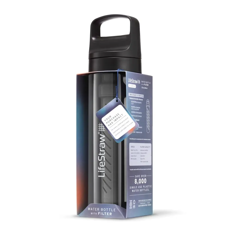 LifeStraw Go 650ml Filter Bottle Nordic Noir-1