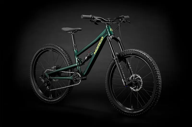 Norco Fluid FS 24 Youth Bike Dark Green-1