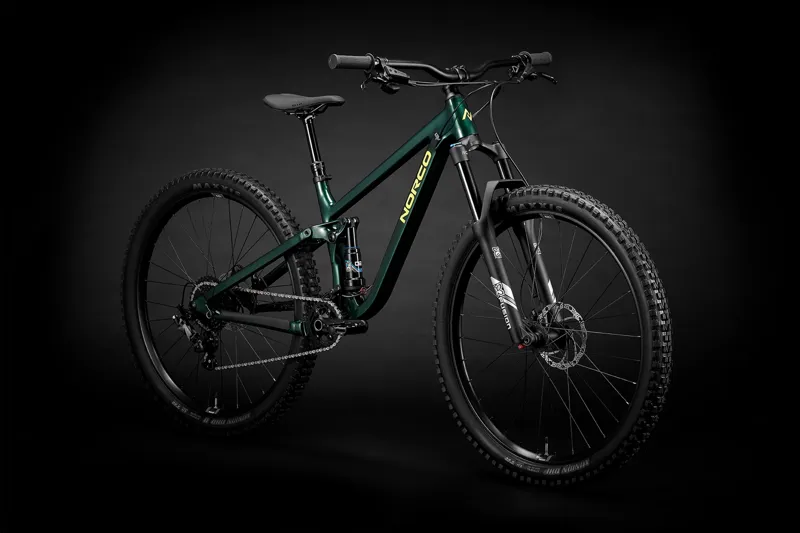 Norco Fluid FS 27.5 Youth Bike Dark Green-1