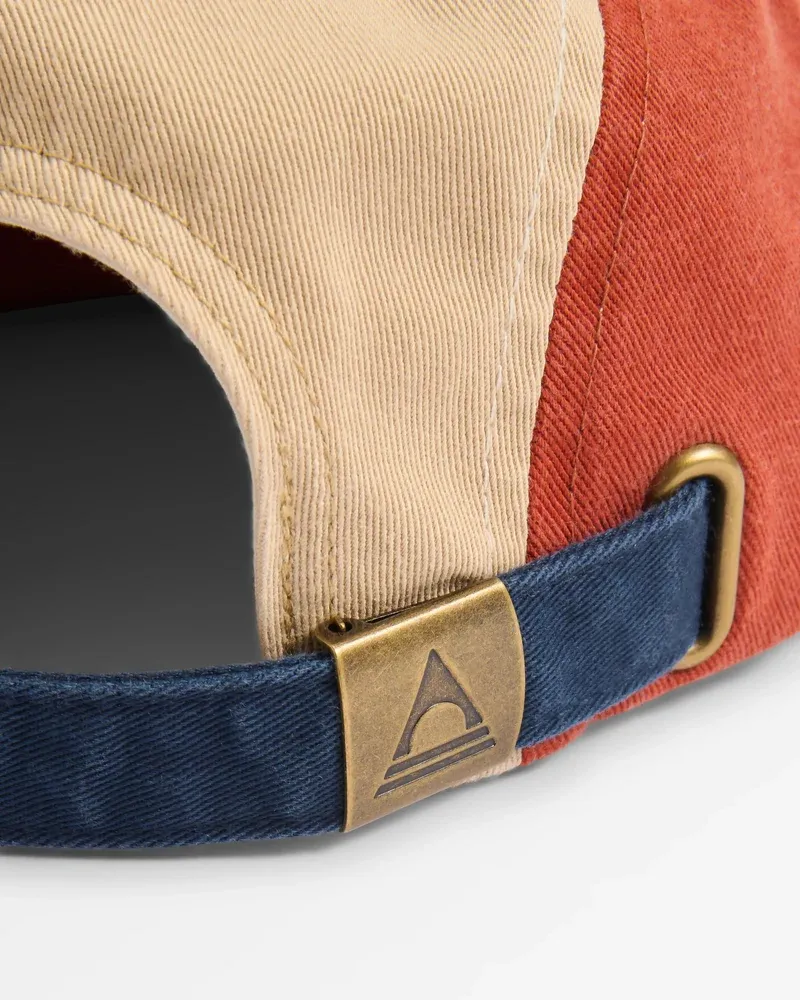 Passenger Fixie 5 Panel Cap - Blue Navy/Dark Rust-3