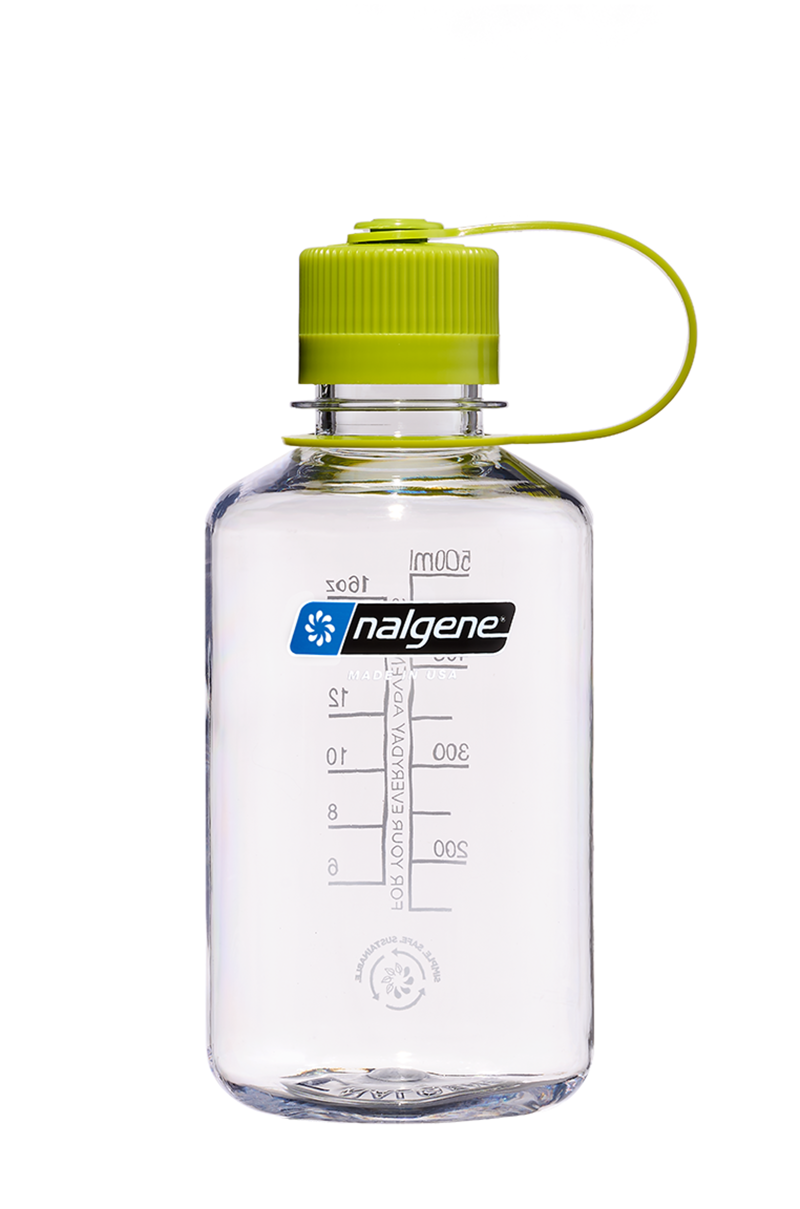 Nalgene Narrow Mouth 500ml Sustain Water Bottle Clear