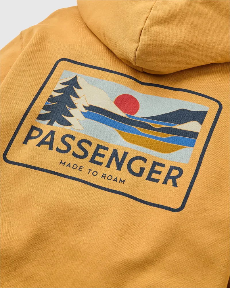 Passenger Roamer Hoodie - Spruce Yellow Men's Organic Cotton Pullover -3