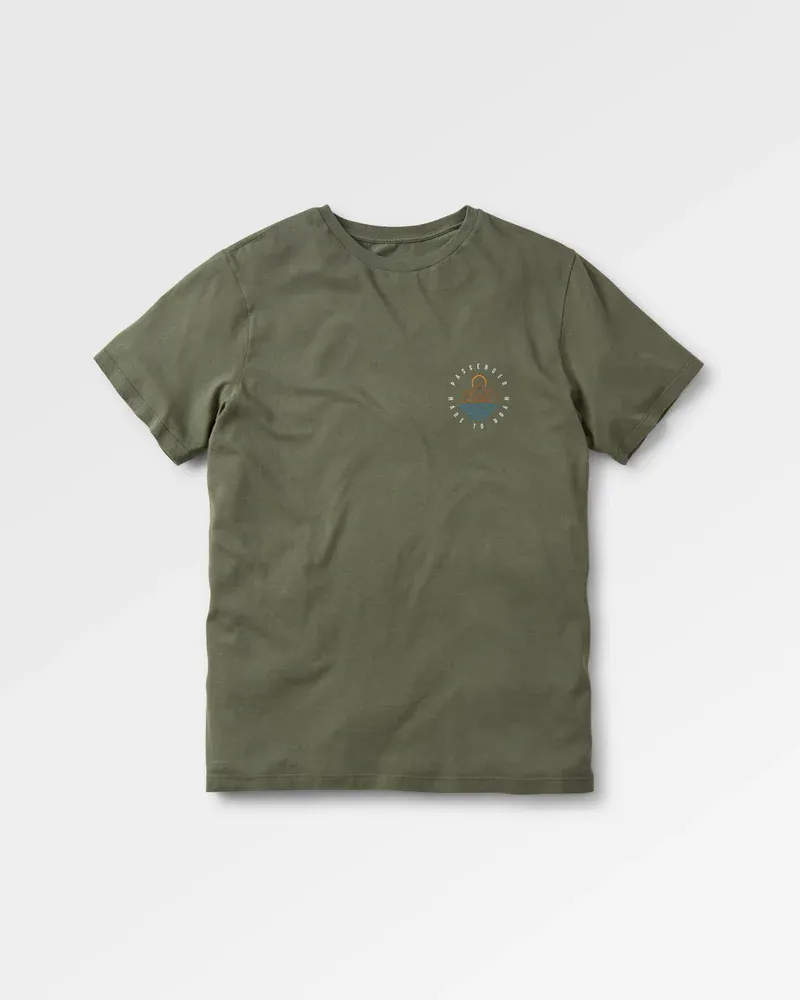 Passenger Escapism Recycled T-Shirt - Dusty Olive Men's Sustainable Tee-4