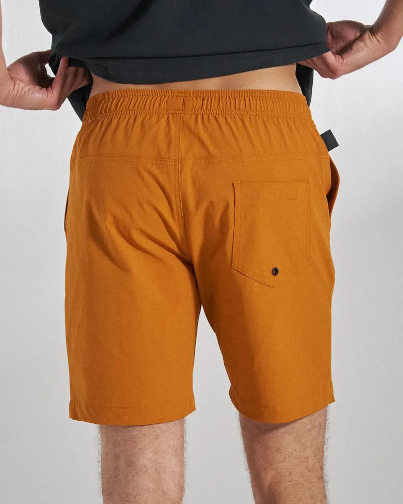 Passenger Drifter Net Swim Lined Short - Retro Orange-5