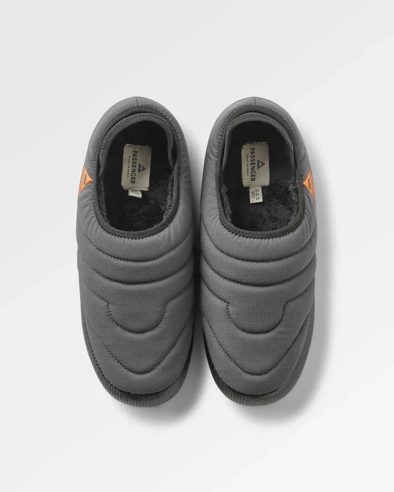 Passenger Hearth Men's Slippers - Charcoal Cosy Indoor/Outdoor Slippers-2