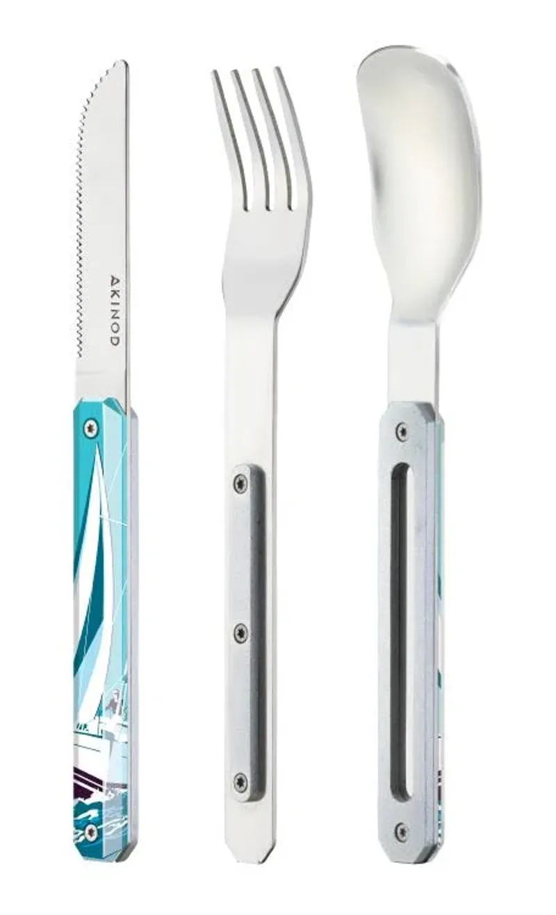 AKINOD Magnetic Cutlery Set - Sailing Edition Foldable Travel Utensils