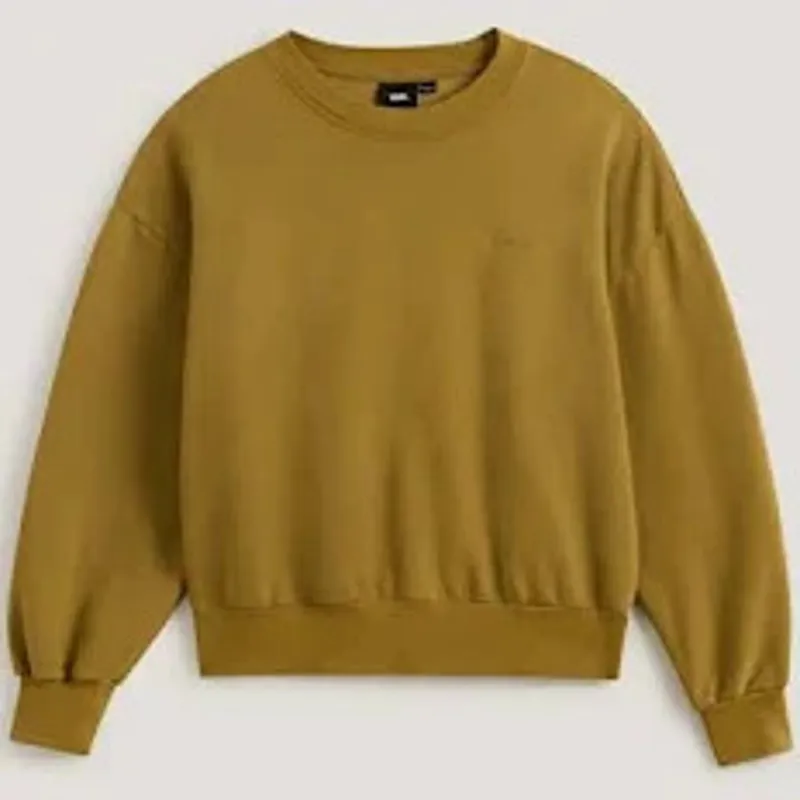 Vans Retro Crew Burnt Gold Sweatshirt Vintage-Inspired Style Comfort-1