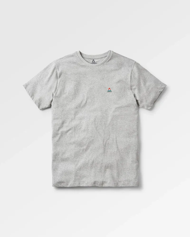 Passenger Classic Logo Cotton T-Shirt - Mid Grey Soft Organic Everyday Essential Tee-2