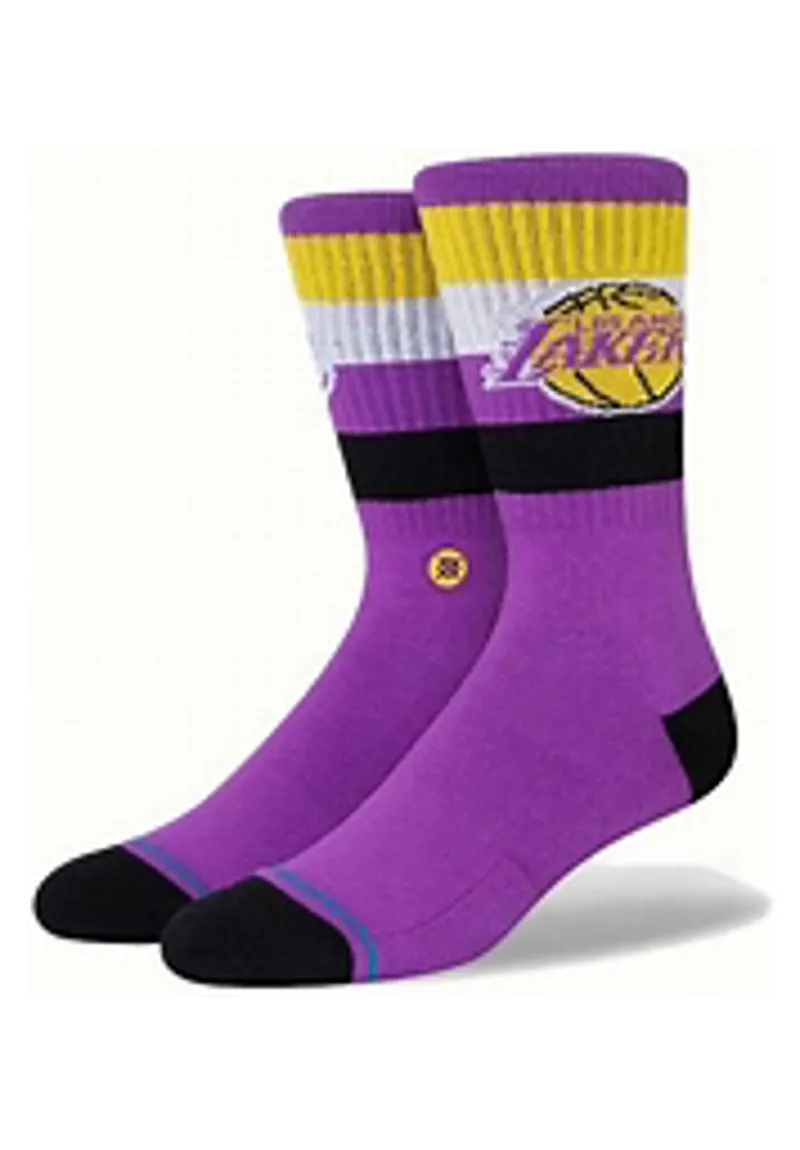 Stance Lakers St Crew Socks Purple