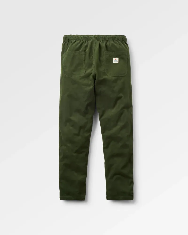 Compass Recycled Corduroy Trouser in Green - Small - Long Leg-3