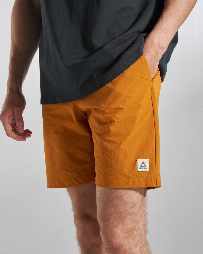 Passenger Drifter Net Swim Lined Short - Retro Orange-4