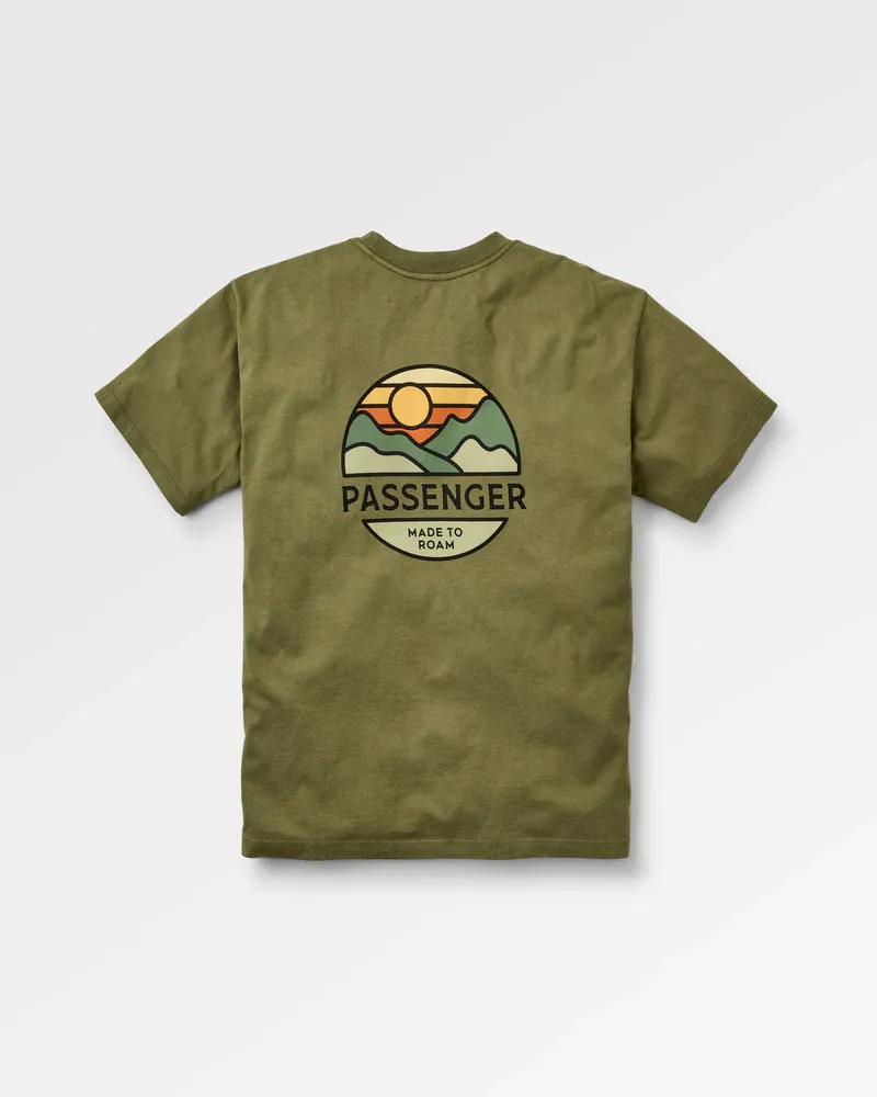 Passenger Laidback Recycled Cotton Relaxed Fit T-Shirt Khaki-1
