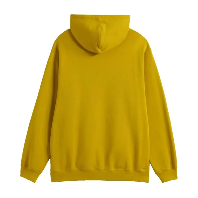 Vans Left Chest II Loose PO Hoodie - Mustard Relaxed Fit Skate Hoodie-1