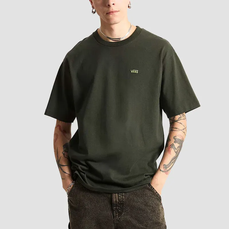 Vans Left Chest II Loose Fit SS T-Shirt - Dried Kelp Classic Skate Style Tee