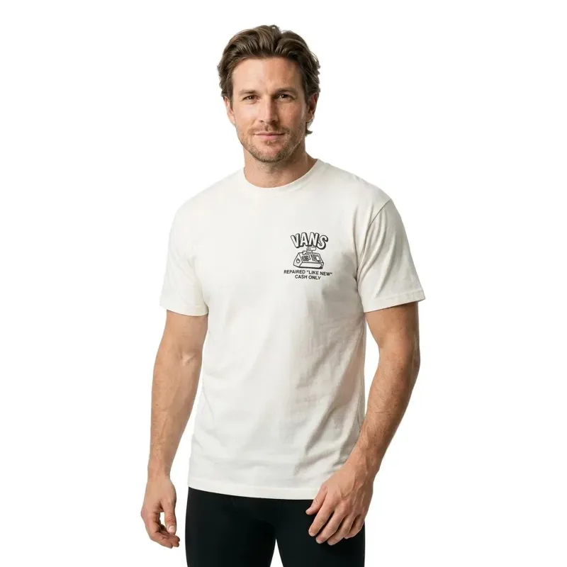 Vans Refurbed SS Tee Marshmallow - T-Shirt Retro Audio Repair-1