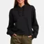 Vans Womens Embroidered Logo Relaxed Hoodie Black