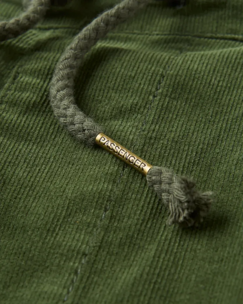 Compass Recycled Corduroy Trouser in Green - Small - Long Leg-5