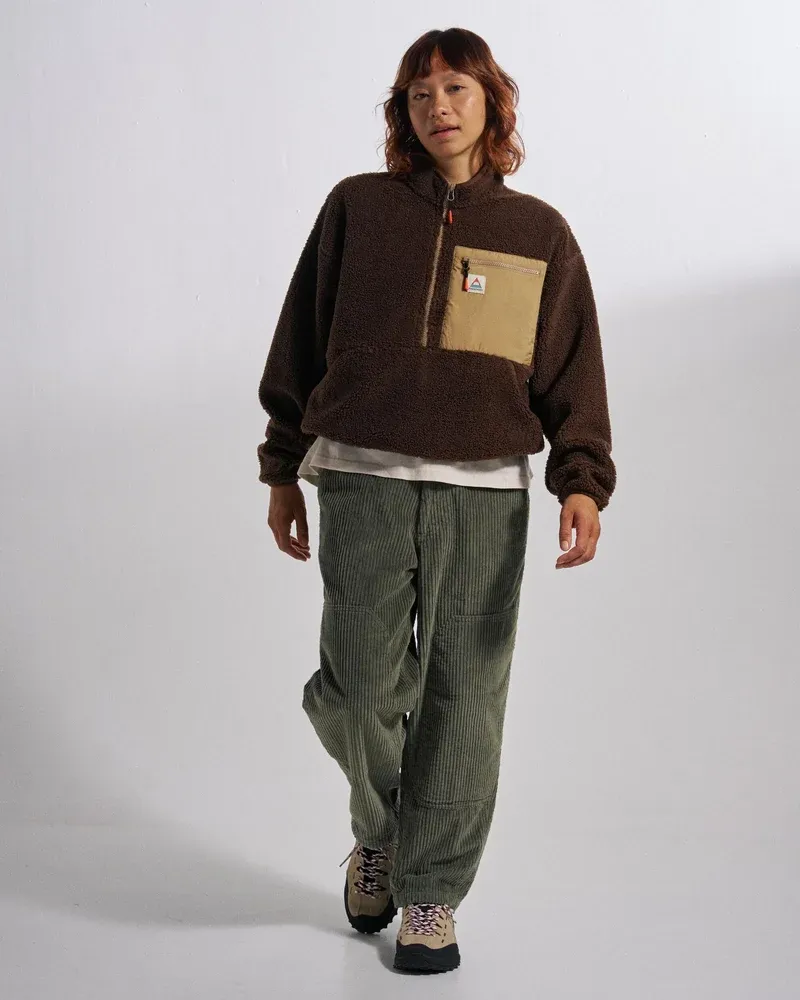 Passenger Women's Ravi Sherpa Cosy Fleece - Chestnut Brown