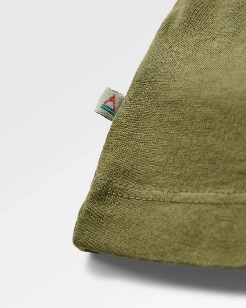 Passenger Laidback Recycled Cotton Relaxed Fit T-Shirt Khaki-5