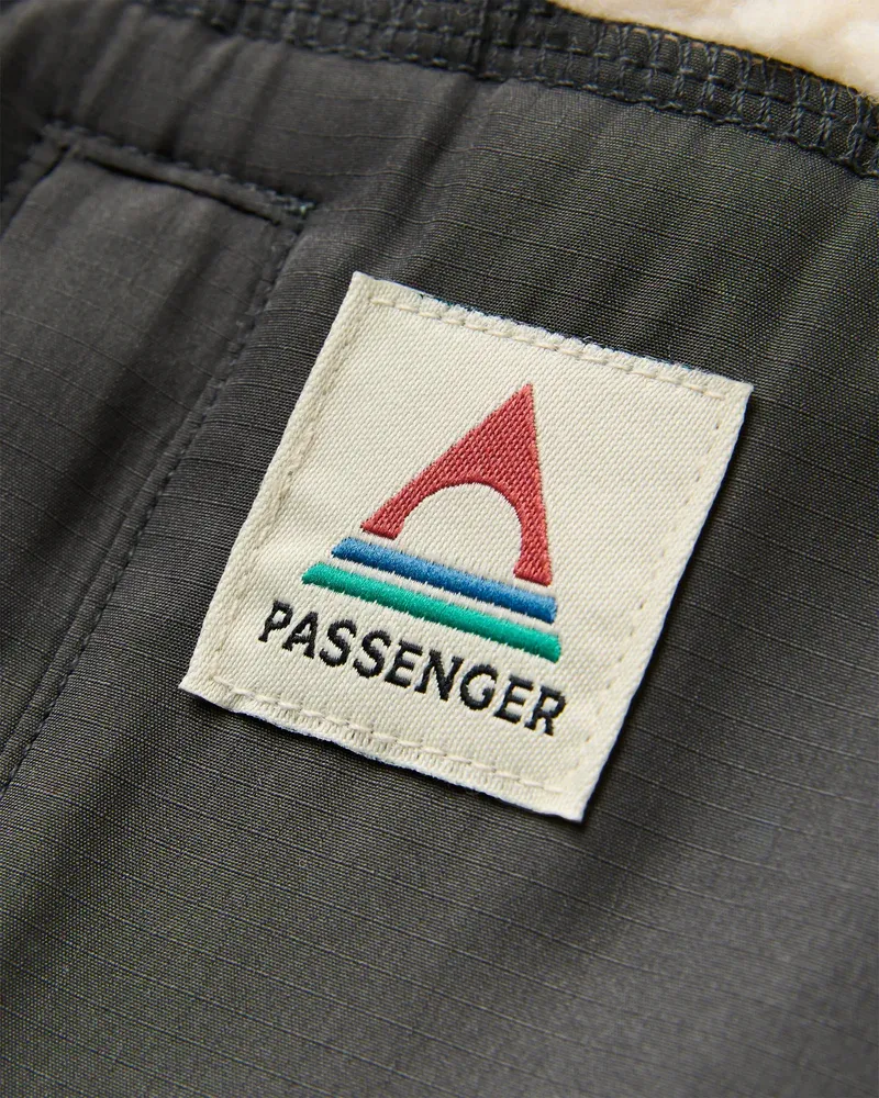 Passenger Offroad Sherpa 1/2 Zip Fleece Reflection Birch Recycled Warm Sherpa Pullover-3