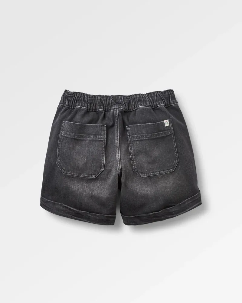 Passenger Women's Carriso Denim Short - Washed Black Denim Casual Summer Shorts-3
