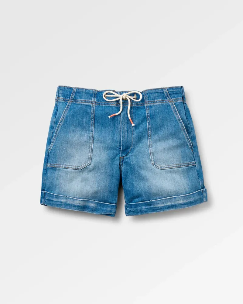 Passenger Carriso Denim Short Light Wash Denim Organic Cotton Women's Casual Shorts-2