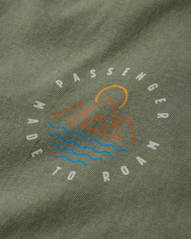 Passenger Escapism Recycled T-Shirt - Dusty Olive Men's Sustainable Tee-3