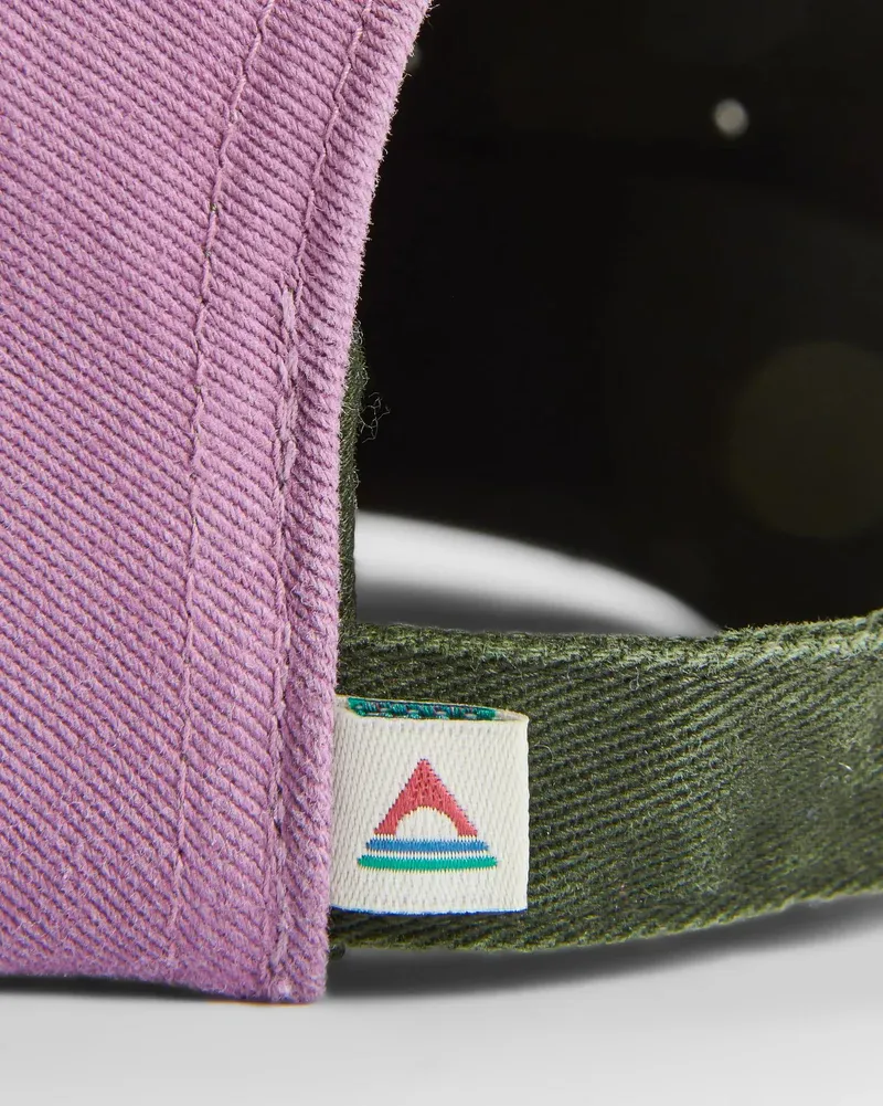 Passenger Fixie 5 Panel Cap - Grape Multi Recycled Outdoor Cap -4