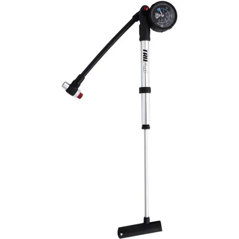Truflo Shock Pump With Gauge In Silver-1