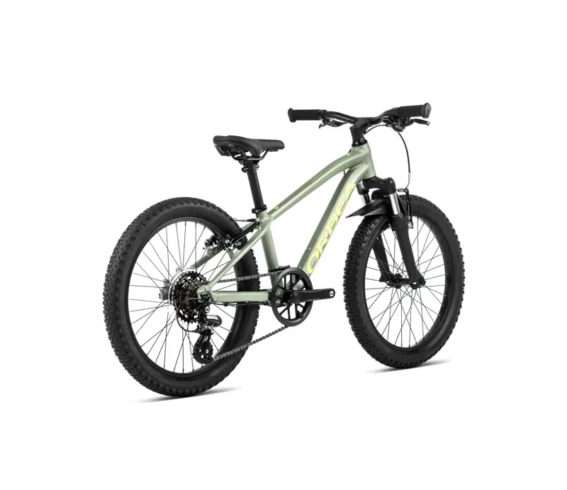 Orbea MX20 Junior Bike In Metallic Green Artichoke Matt/Yellow Matt-2