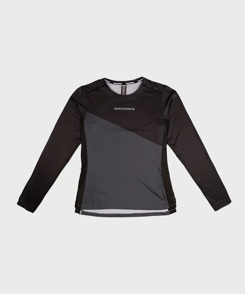 2021 Race Face Diffuse Womens Long Sleeve Jersey in Black