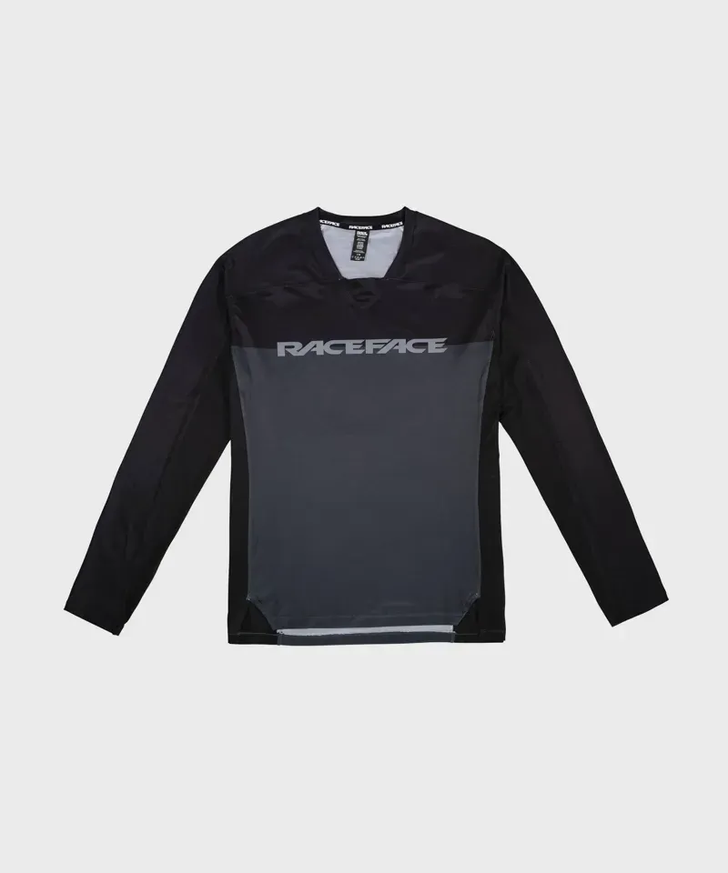 2021 Race Face Diffuse Long Sleeve Jersey in Grey