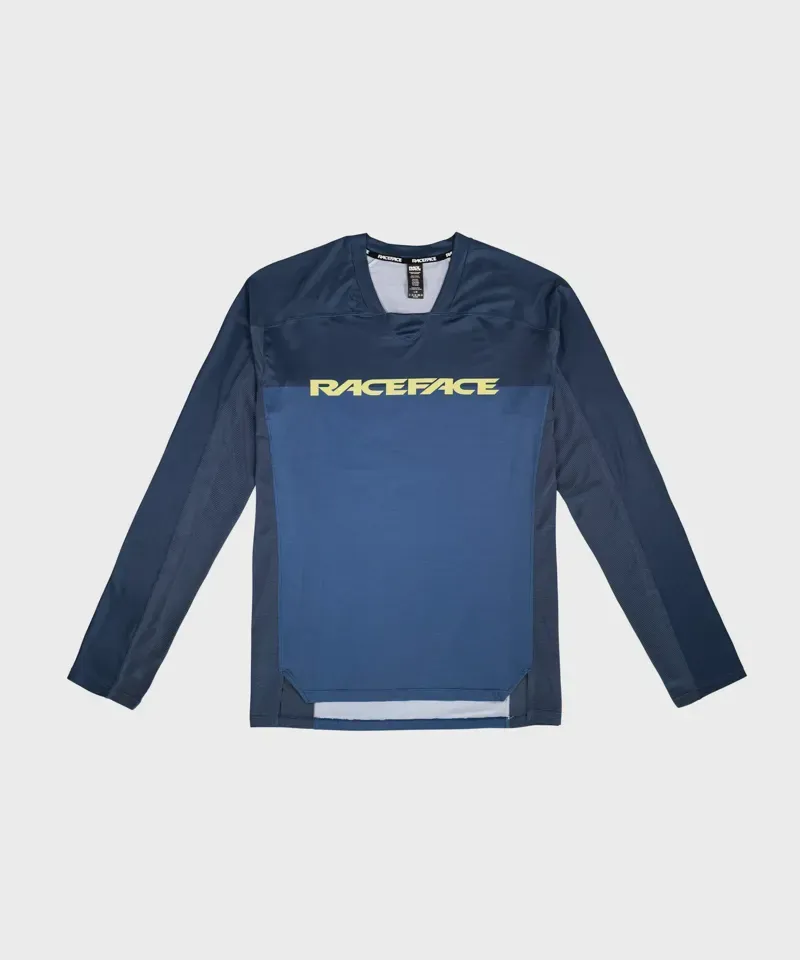 Race Face Diffuse Long Sleeve Jersey Navy Medium