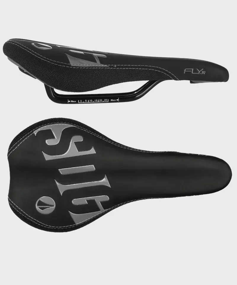 SDG Fly Junior Steel Rail Saddle in Black