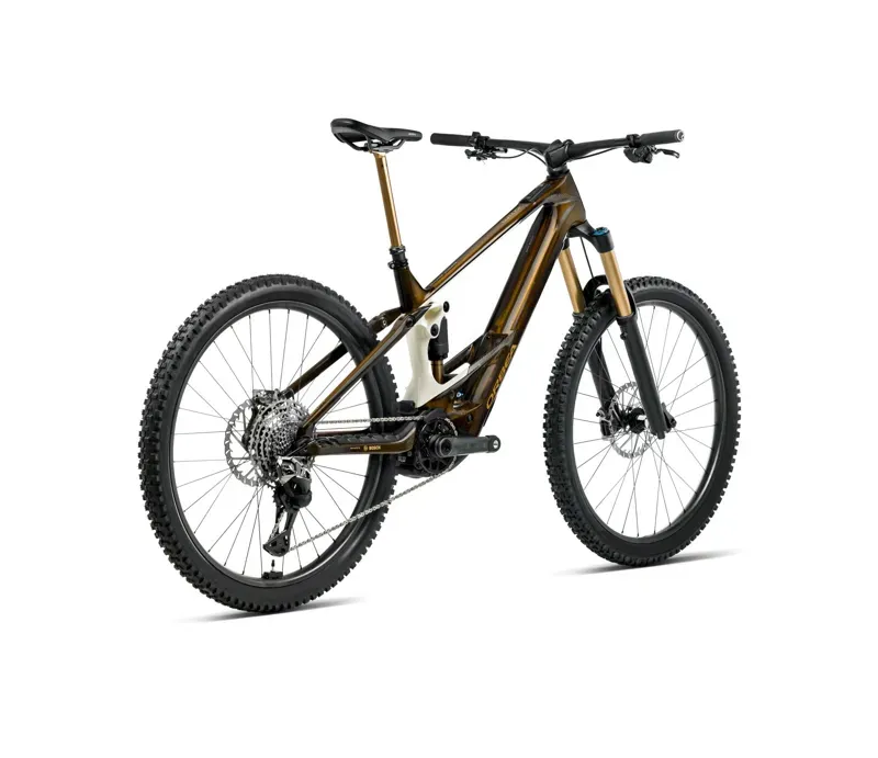 Orbea Wild M20 E-MTB In Caramel Carbon View Gloss/Cream White Matt-2